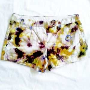 J Crew colorful tye dye shorts